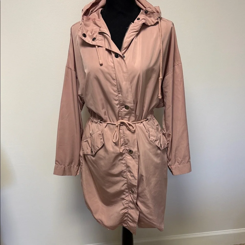 Forever 21 Blush Utility Jacket with Hood - Picture 3 of 8